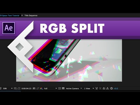 RGB Colour Splitting in After Effects