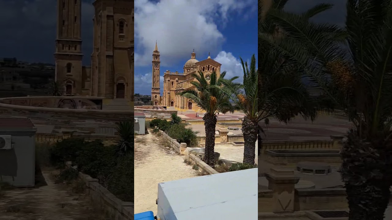 Bus ride to Ta' Pinu Basilica on Gozo Island 