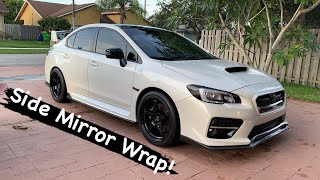 Side Mirror Wrap! (Premium Auto Styling Wrap) (2017 WRX STI)