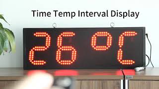 ⏰ Check Out Our Outdoor Large 58cm Led Wall Clock With Temperature Display! 🌡️