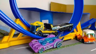 Trailer Racing Convoy Track Stars Tooligan Experimotors Rig Heat metro Hot Wheels