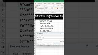 Delete asterisk in excel | learn excel from beginning to advanced #exceltutorial #excelshorts#shorts