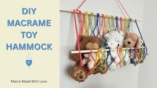 How to Make a Macrame Toy Hammock | Full Step by Step Tutorial