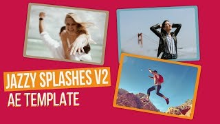 Jazzy Splashes v2 - Free Download After Effects Templates