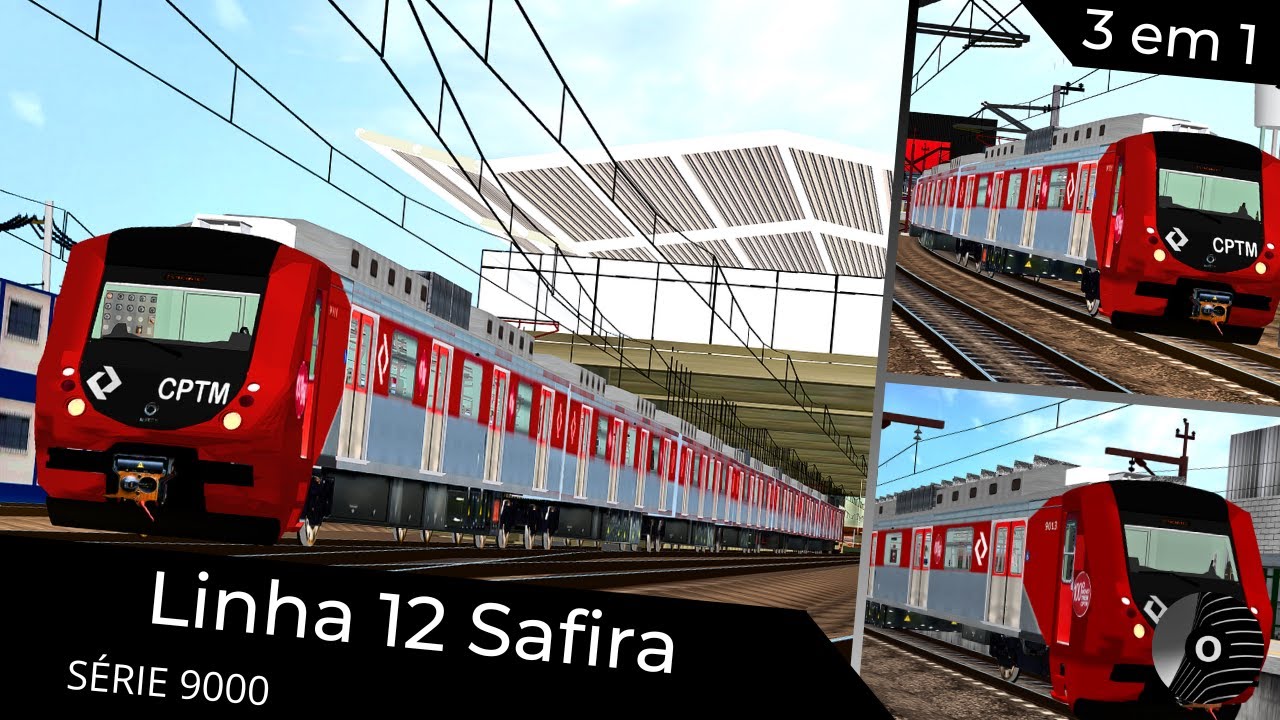 OpenBVE - LINHA 12 SAFIRA com o TUE SÉRIE 9000 da CPTM! Brás X Engº Manoel Feio