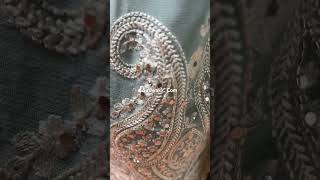 Light Mint Green Resham Embroidered Georgette Party Wear Salwar Kameez-Nc2394