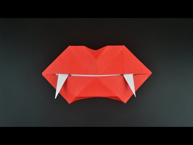 Very EASY Origami Vampire Teeth FOR BEGINER - Yakomoga Easy Origami 