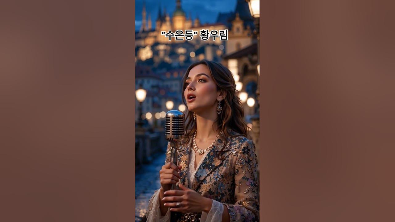 유럽 여성이 부른 '수은등'… 트로트 글로벌 열풍의 진짜 주인공! 🌍🎤 #황우림 #ai콘텐츠