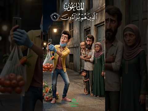 Surah Al-Maun Heart touching Video سوره الماعون تلاوت جمیل "Those who make show [of their deeds].
