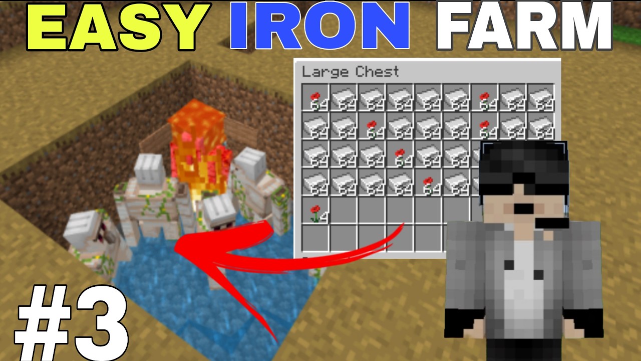 I BUILD UNLIMITED IRON FARM IN MINECRAFT SURVIVAL | Minecraft survival ...