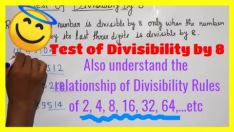Test of Divisibility by 8 - Proof of Divisibility Rules - Chapter 5 Playing With Numbers Class 8