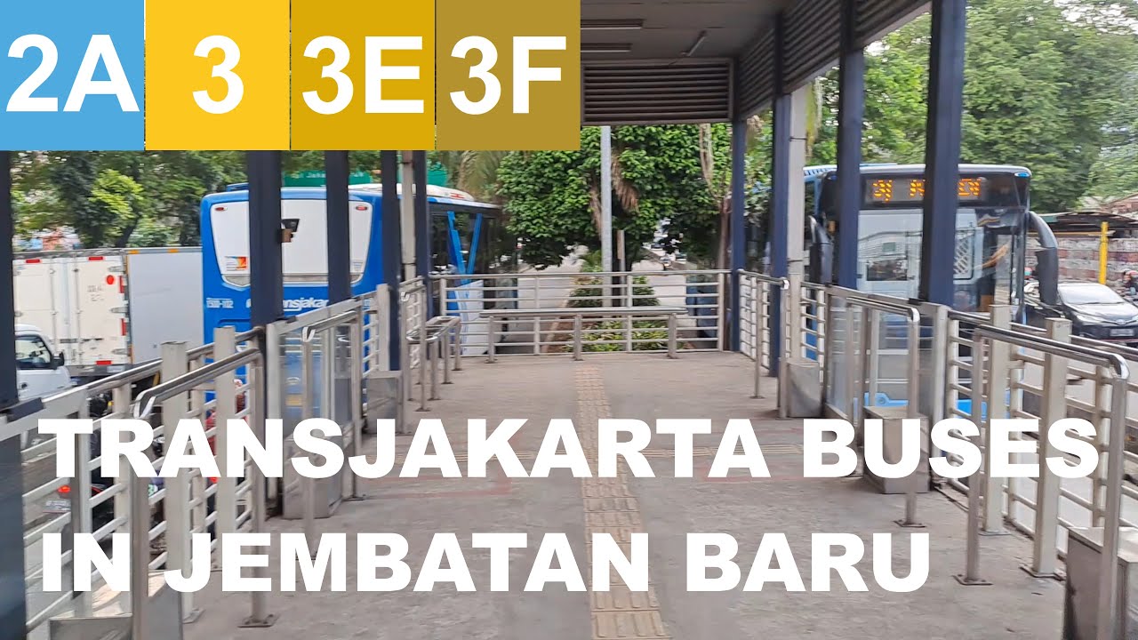 Transjakarta Buses in Jembatan Baru