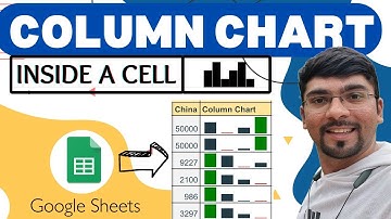 How to insert a Column Chart inside a cell in Google Sheets || Sparkline || Learn in 5 Mins