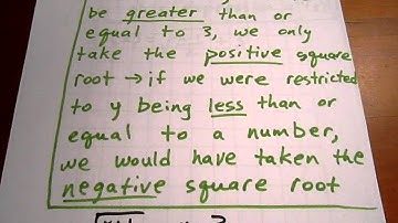 Determine the inverse of a Quadratic Function with a Restricted Domain; Domain, Range