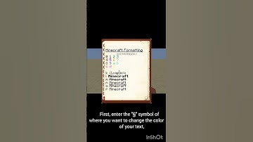 How to create colored text in Minecraft 😮#shorts #tutorial #minecraft
