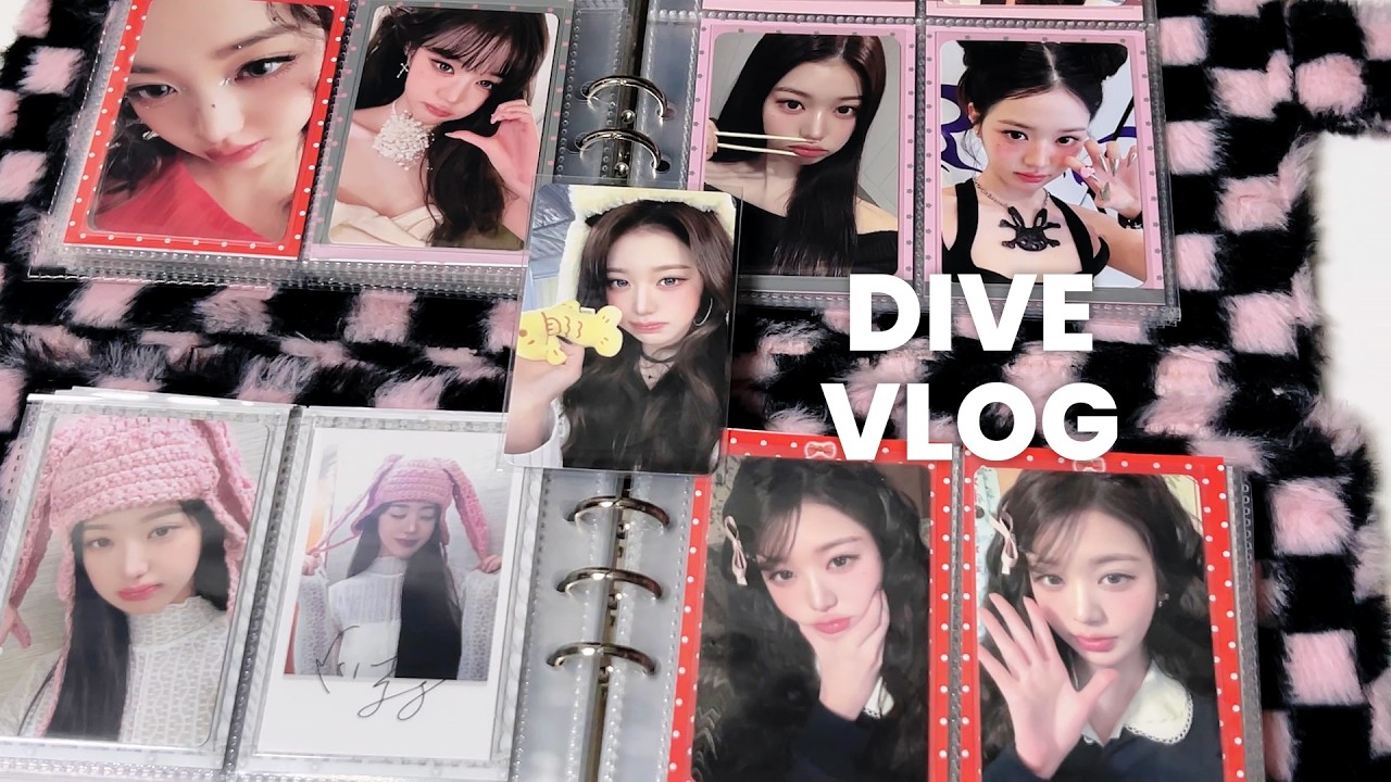 [다이브로그] 컴백 전 즐거운 깡하기 | 포카깡 | 미공포 | 택배깡 | 준등기깡 | 바인더 대지 | 디아이콘 | 포카 포장 | 아이브 | 녕프 | 덕질 브이로그