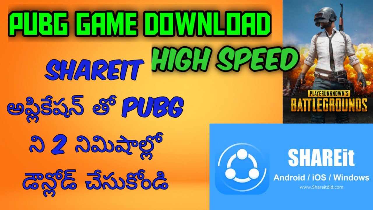 how to download PubG using Shareit within 1minute no internet no wifi it's free and safe. B/S