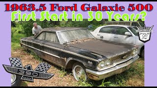 First Start in 30 Years? 1963.5 Ford Galaxie 500 Hardtop Resurrection: Will She Run? Old Car Drama