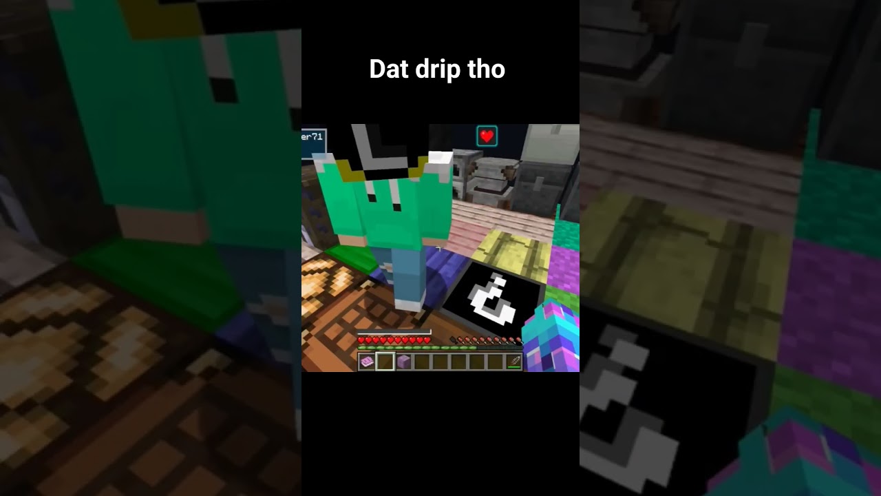 doesn't matter what game you play YOU STILL NEED THE DRIP #minecraft #gaming #oneblockskyblock