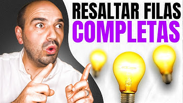 Cómo resaltar filas completas en Excel muy fácil