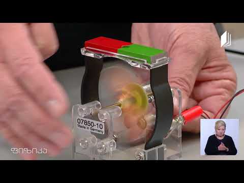 ელექტრომაგნიტების გამოყენება  მუდმივი დენის ძრავის მოქმედების პრინციპი