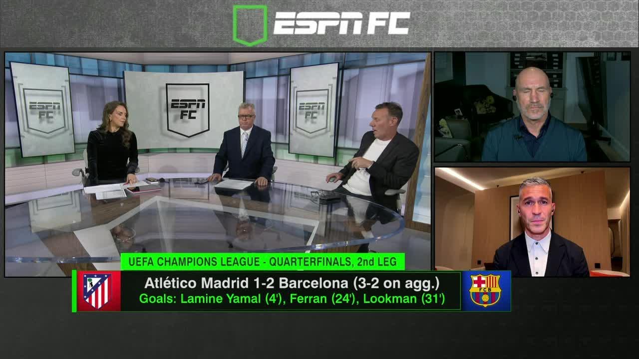 Debating Barcelona's red card decision + How far can Atletico Madrid go in UCL 👀 | ESPN FC