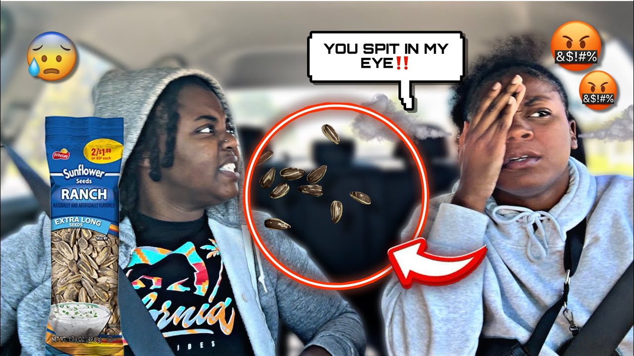 Spitting Out SUNFLOWER SEEDS On My Girlfriend Prank!*GONE WRONG*