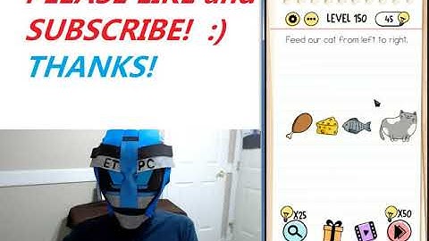 BRAIN TEST LEVEL 150 WALKTHROUGH WITH ANSWERS