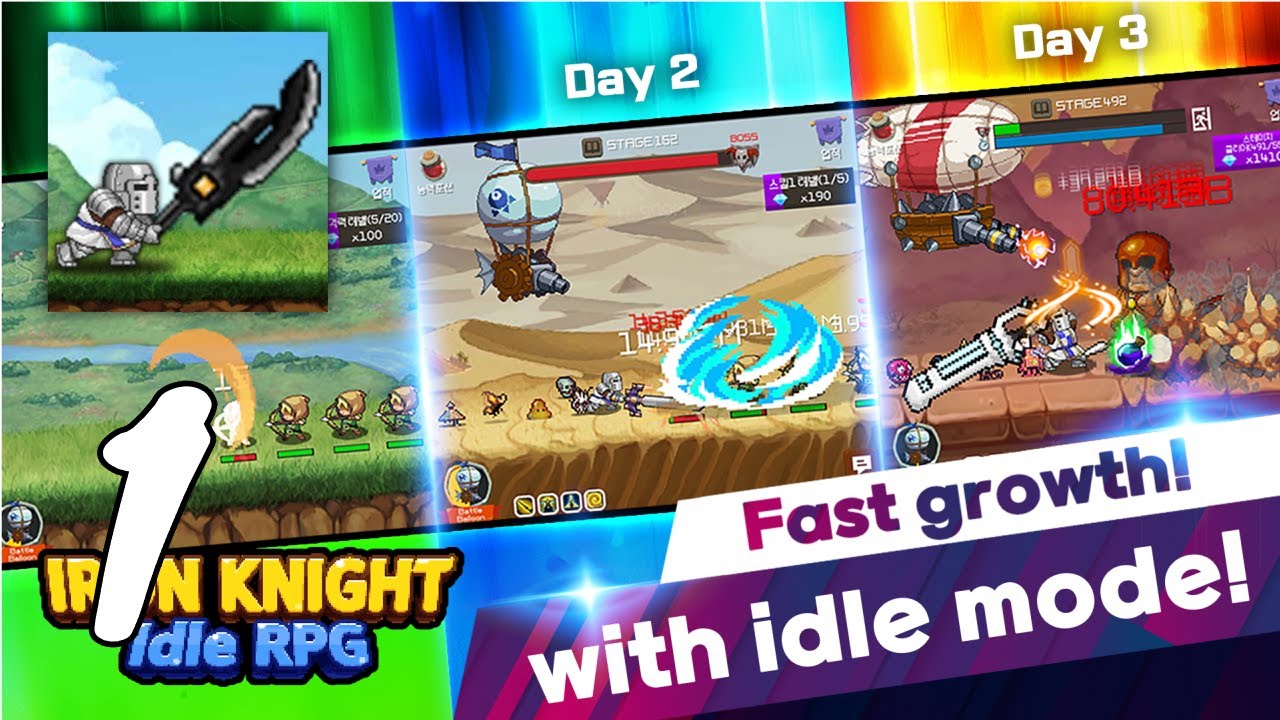 Iron knight Nonstop Idle RPG Gameplay Walkthrough #1 (Android, IOS)