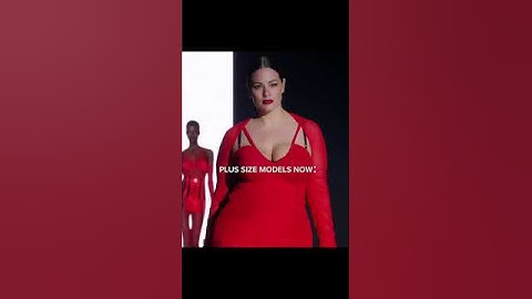 Plus Size Models Now VS Then 🔥 #fashion #model #edit #plussize #runwaywalk #shorts