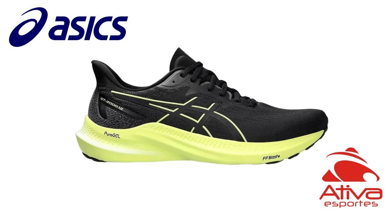 Tênis Asics Gt-2000 12 Masculino 1011B691-003 - Ativa Esportes