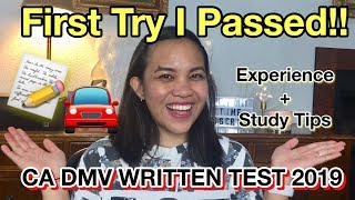 I PASSED CA DMV WRITTEN TEST 2019 || TIPS + RECALL QUESTIONS FROM MY TEST (LyndzyVLOGS)