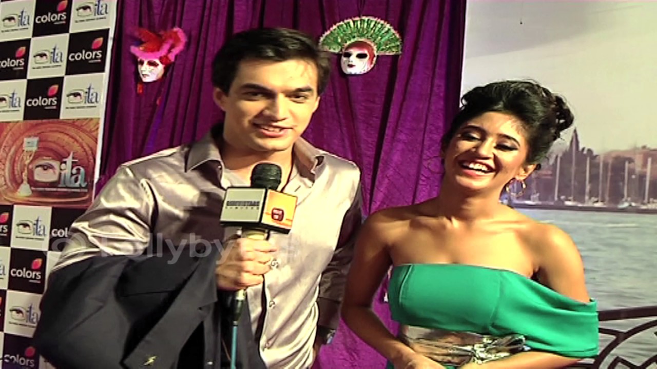 Mohsin Khan and  Shivangi Joshi at ITA Red Carpet