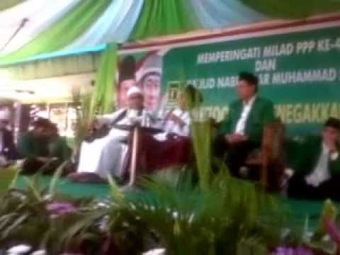 KH.Maimun zubair acara : MILAD PPP 42th Maulid dan Mukerwil DPW PPP DKI jakarta ( H.LULUNG AL,SH )