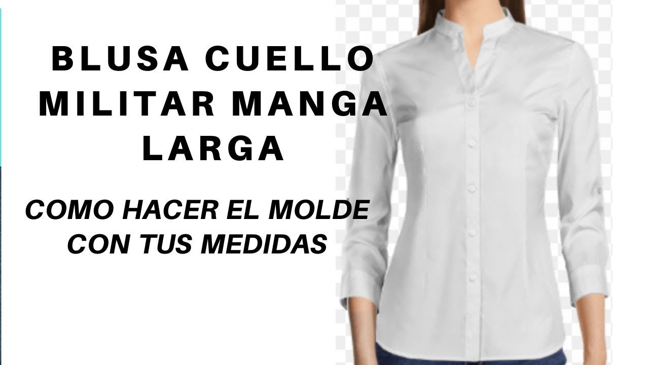 COMO HACER MOLDE CON TUS MEDIDAS BLUSA MILITAR (DESCARGAR REGLA) - YouTube