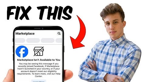 How to Fix Facebook MARKETPLACE Isn