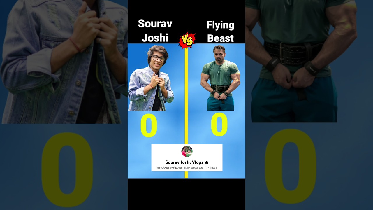 Sourav Joshi Vlogs Vs Flying Beast❓️@souravjoshivlogs7028 @FlyingBeast320 