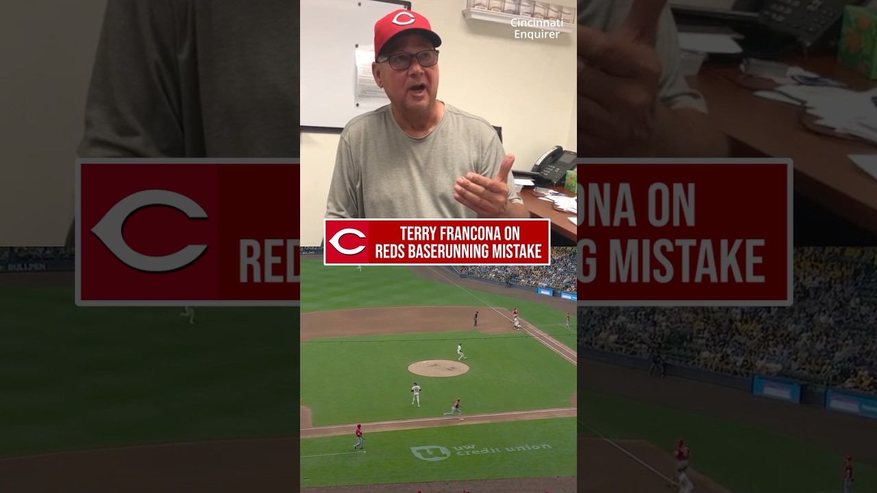 Terry Francona on the Reds Costly Base running Mistake in Loss vs Brewers