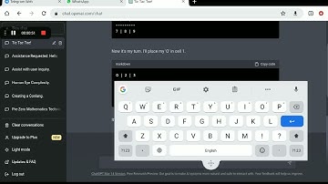 Playing Tic tac Toe with Chat Gpt | Chat Gpt tic tac Toe prompt
