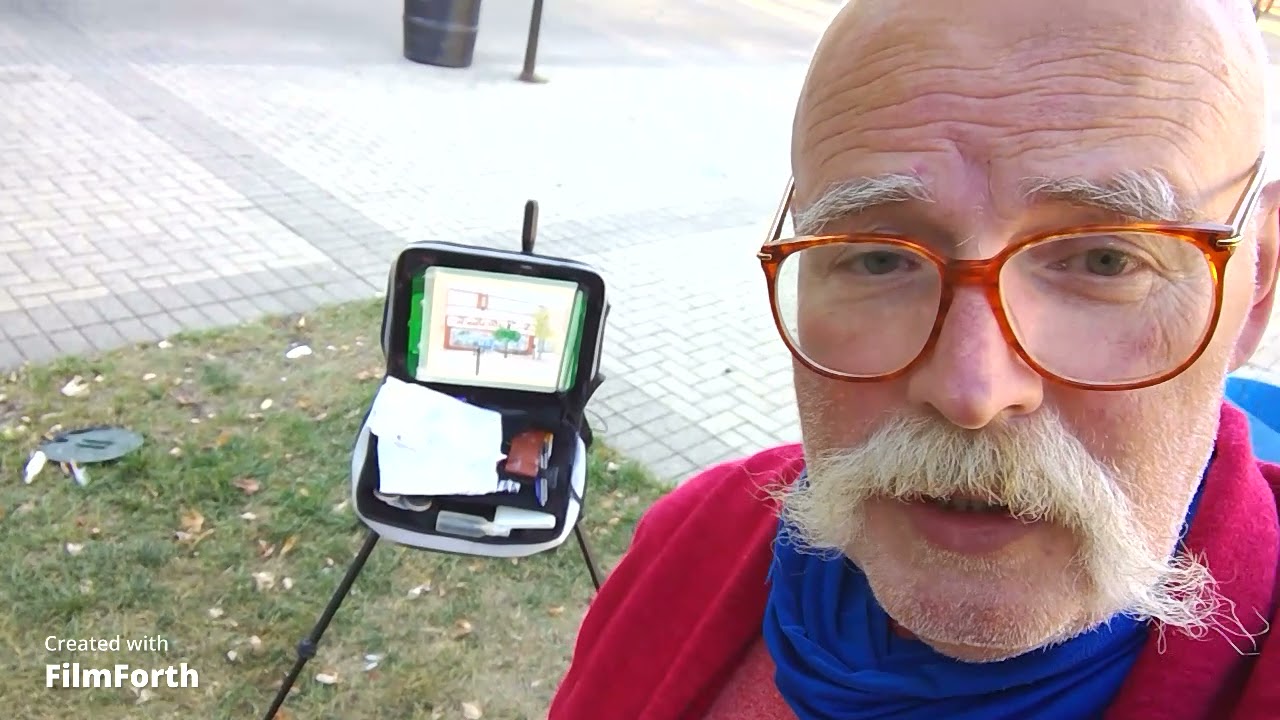 The Maple table Painting, Plen Air painting, 2021 Oct.