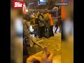 Bloke films people slipping on ice outside nightclub