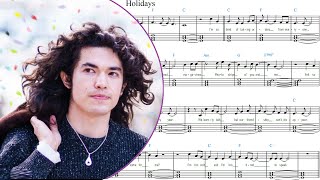 Holidays (With lyrics and chords) - Conan Gray