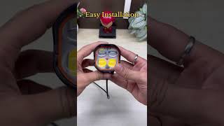 4 LED Light for Car & Bike | Super Bright LED Light | Easy Installation | Best Night Driving Light