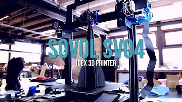 Sovol SV04 IDEX 3D Printer - Dual Extruder For Multi Color/Material 3D (Printing Review & Examples)