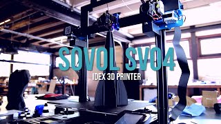 Sovol SV04 IDEX 3D Printer - Dual Extruder For Multi Color/Material 3D (Printing Review &amp; Examples)