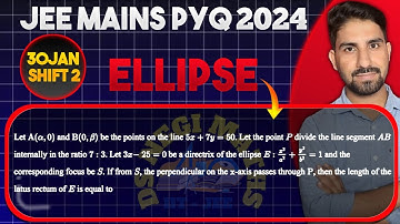 Let A(α , 0) and B(0,β ) be the points on the line 5x+7y = 50. Let the point P divide the line .....