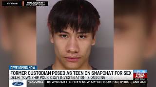 Former custodian posed as teen on Snapchat for sex