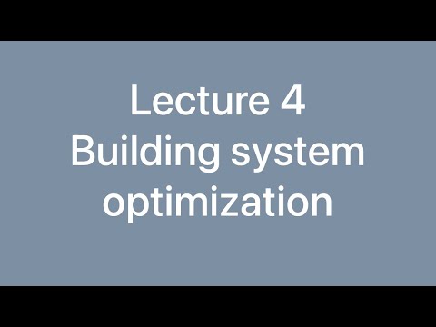 Lecture 4 Building system optimization - YouTube