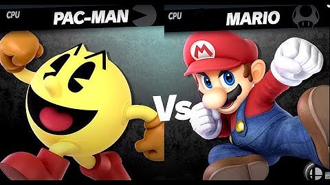 Pac-Man VS Mario LV 9 CPU Battle Super Smash Bros Ultimate