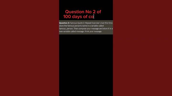 Question No2 of 100 days of coding challenge #governorsindhinitiative #100daysofcodechallenge #day1